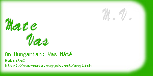mate vas business card